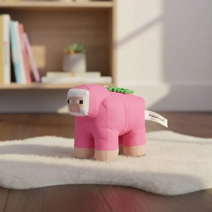 Peluche Oveja Rosa estilo Minecraft